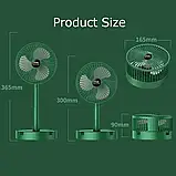 Мінівентилятор Telescopic Folding Fan з USB (білий, зелений, чорний), Портативний настільний вентилятор SV227, фото 7