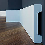 Плінтус прямокутний  Cezar з дюрополімеру LPC-28 висотою 79 мм. Польща. Доставка, фото 2