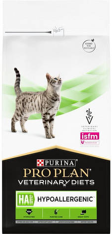 АКЦІЯ Pro Plan Veterinary Diets HA Hypoallergenic сухий корм при харчовій алергії для котів 1,3 кг, фото 1