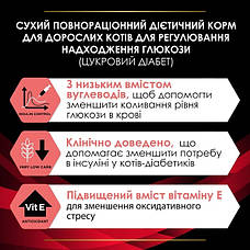 АКЦІЯ Pro Plan Veterinary Diets DM STOX сухий корм для регулювання надходження глюкози у кішок 1,5 кг, фото 5