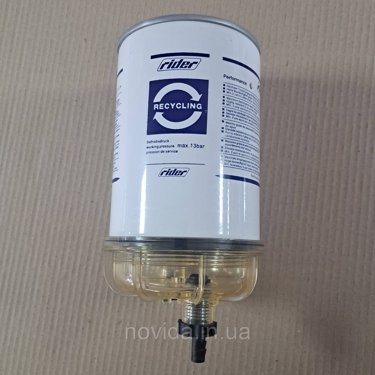 Фільтр сепаратора VOLVO, КРАЗ, МАЗ, КАМАЗ, DAF, MAN (RIDER) (RD 470L-01). 6900238805