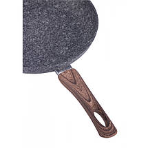 Сковорода 26 см з антипригарним покриттям (граніт) PTFE Kamille 4162, фото 5