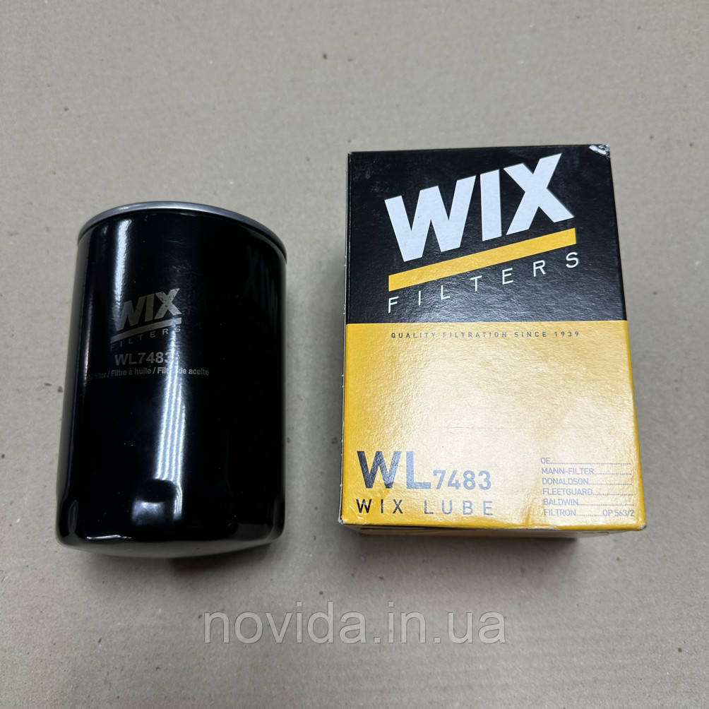 Фільтр масляний ЗІЛ, що вкручується, МТЗ (пр-во WIX-Filtron) (OP563/2) WL7483