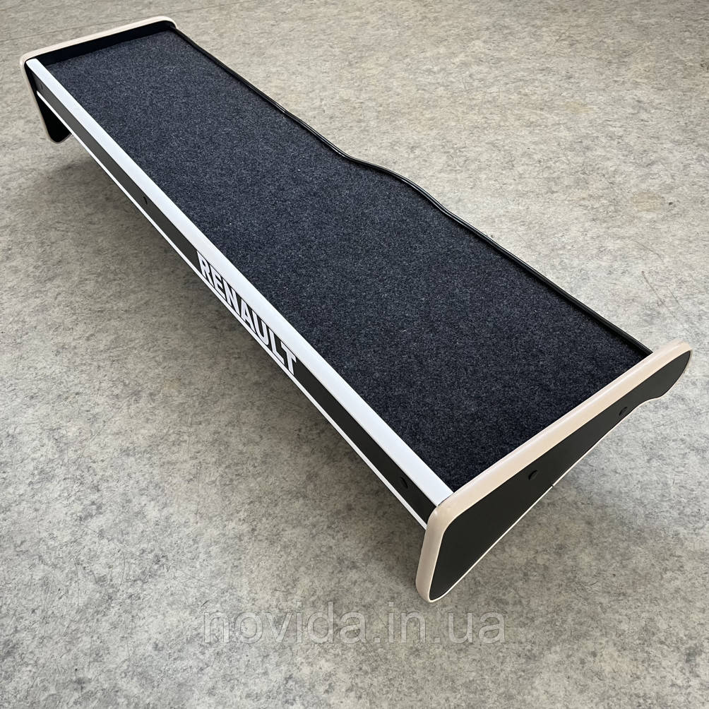 Полиця на торпеду довга з висувною скринькою (полочка на панель) RENAULT PREMIUM 2002 (бежева окантовка)