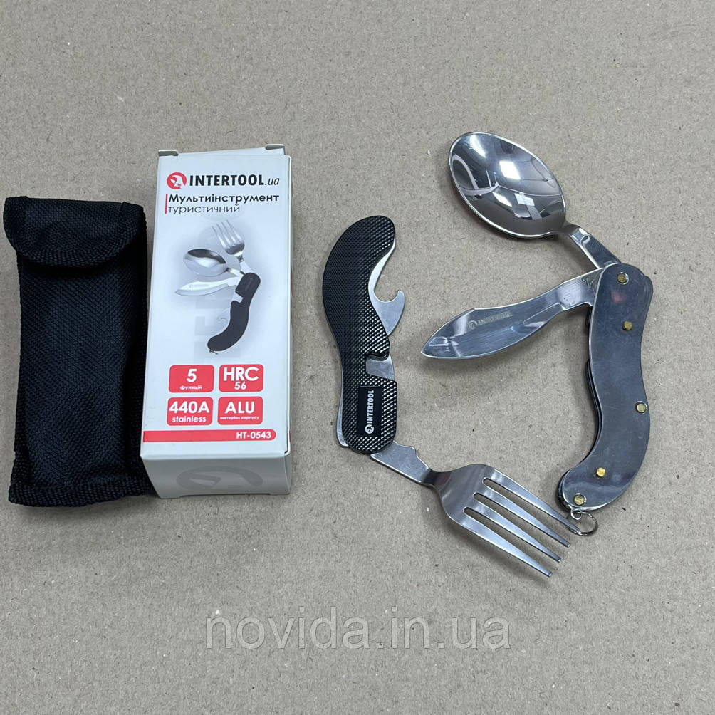 Мультитул туристичний 5 в 1, Чохол INTERTOOL HT-0543