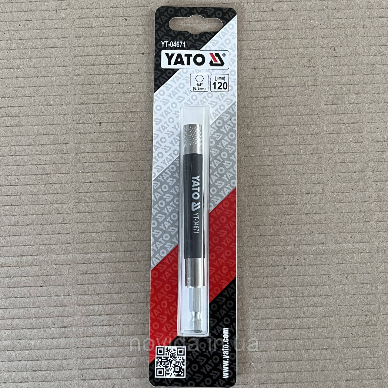 Магнітний тримач для викруткових насадок HEX - 1/4" 120 ММ YT-04671