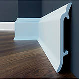 Плінтус ударостійкий Cezar з дюрополімеру LPC-16 заввишки 83 мм. Польща, фото 2