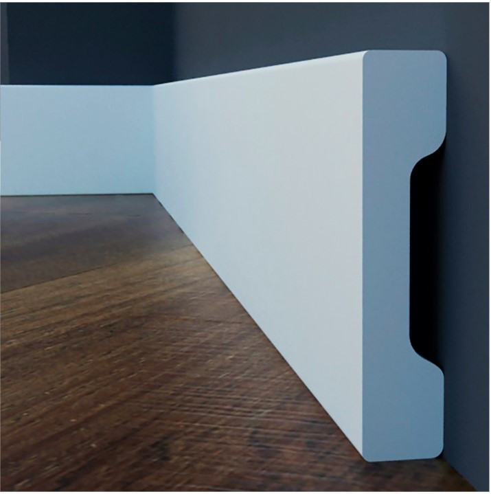 Плінтус прямокутний LPC-32 Cezar з дюрополімер висотою 58 мм. Польща, фото 1