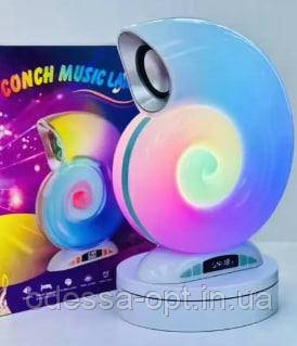 Настільна лампа Черепашка з колонкою, RGB-підсвічуванням, Bluetooth, L-39, фото 1