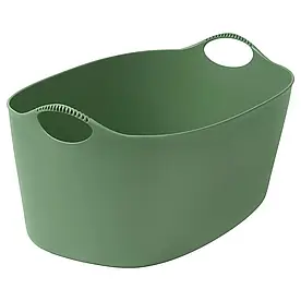 TORKIS ТОРКІС гнучкий кошик д/білиз/кімн/вуличний, зелений, 35 l