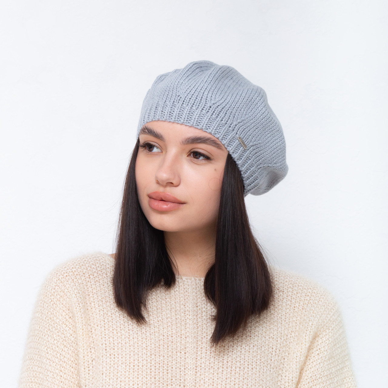 Берет Nicole (шерсть)  9063 сталь