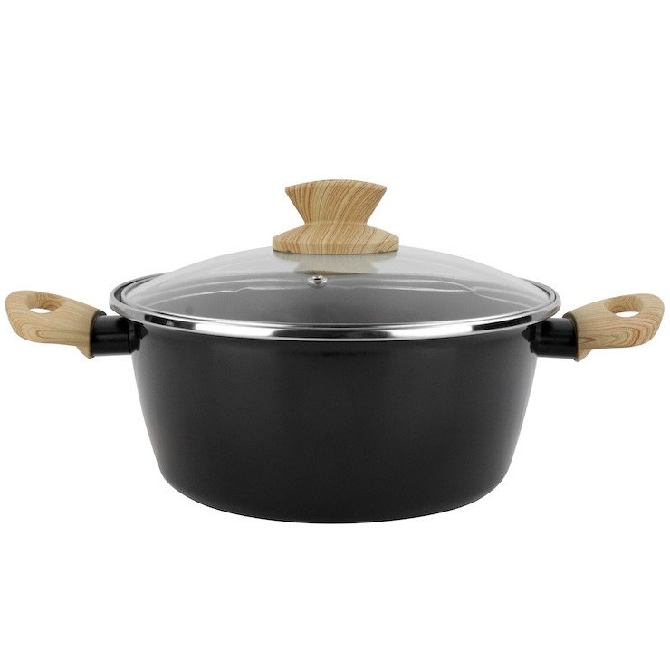 Каструля Vitrinor Orbe 1114918, 2.5 л, 20 см, сталева емальована з кришкою, для всіх типів плит, фото 1