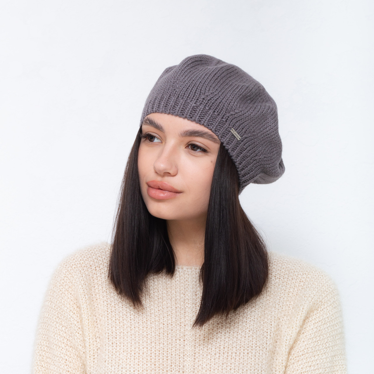 Берет Nicole (шерсть) 35 слива