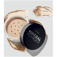 Avon мінеральна розсипчаста пудра для обличчя porcelain порцеляновий