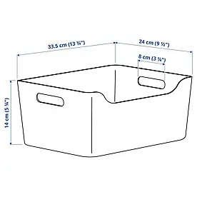 UPPDATERA УППДАТЕРА коробка, білий, 34x24 см