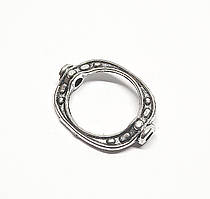 Намистини металеві Finding Рамка пласка овальна до 11.5 мм Античне срібло 20 мм х 15 мм Отвір 1.8 мм