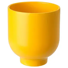DRÖMSK кашпо, яскраво-жовтий, 9 см