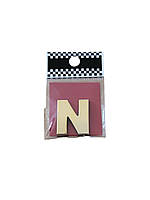 Надпись на багажник буква N золотая 26х22 мм