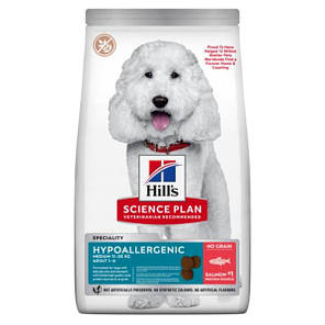 Сухий корм для собак HILL'S SCIENCE PLAN Adult Hypoallergenic Medium для середніх порід з лососем 12 кг, фото 1