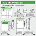 Щит Resi9 MP 4 модулі врізний білі двері Schneider Electric MIP22104, фото 4