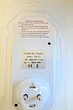 Розумна розетка з таймером вимкнення Programe Timer увімкнення та вимкнення струму за розкладом, фото 3