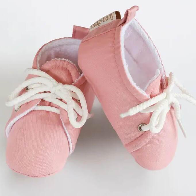 Пінетки для малюків бавовняні 8-10 см (0-6 місяців) MagBaby рожевий, фото 1