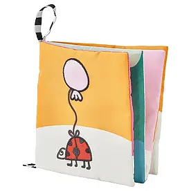 GRÖNFINK ГРЕНФІНК сенсорна книжка, різнобарвний, 14x14 см