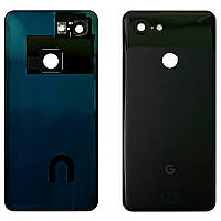Задня кришка Google Pixel 3 (чорна Оригінал зі склом камери)