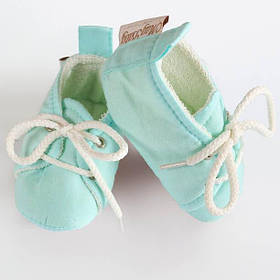 Пінетки для малюків бавовняні 8-10 см (0-6 місяців) MagBaby бірюзовий
