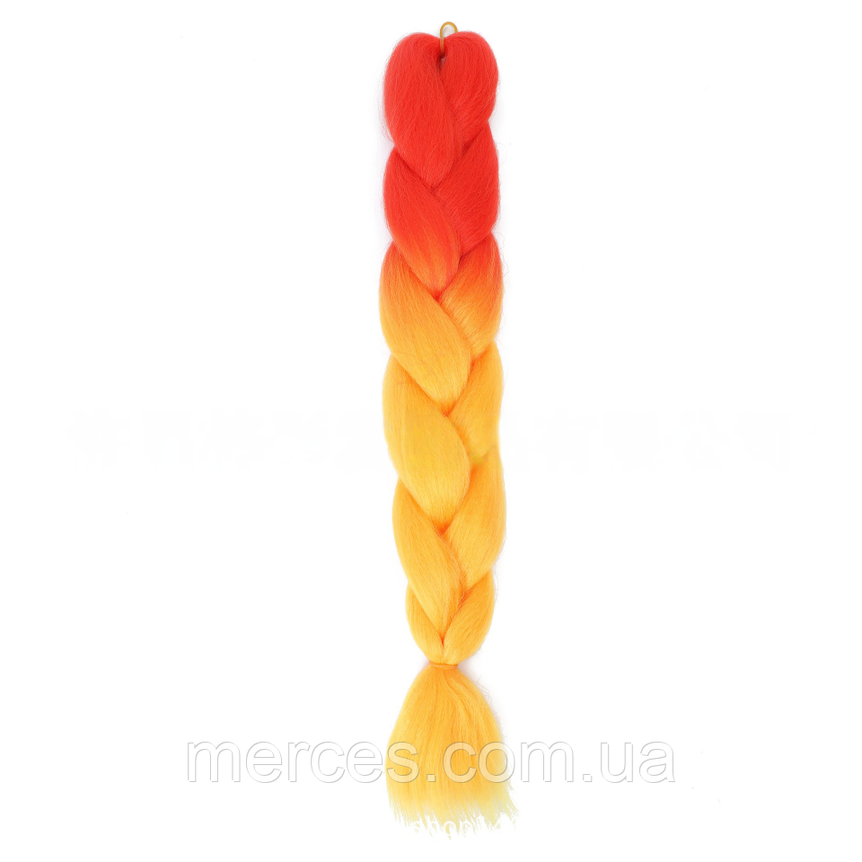 Канекалон Jumbo Braid омбре різнокольорова коса три кольори довжина 60 см Вага 100 грам Термостійкий В51
