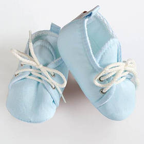 Пінетки для малюків бавовняні 8-10 см (0-6 місяців) MagBaby блакитний