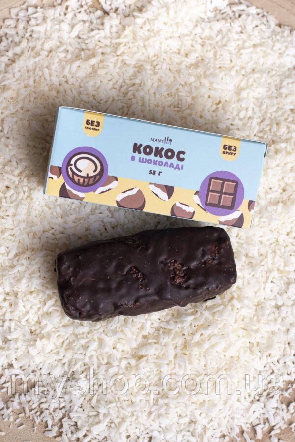 Батончик Кокос в шоколаді 55 грамів, фото 1