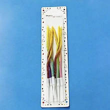 Свічки для торта "Святкові" 15 см (6 шт.)