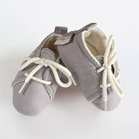 Пінетки для малюків бавовняні 8-10 см (0-6 місяців) MagBaby сірий