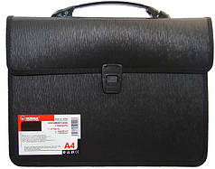 Портфель 2 відд. А4 NORMA  чорний 750 мкн