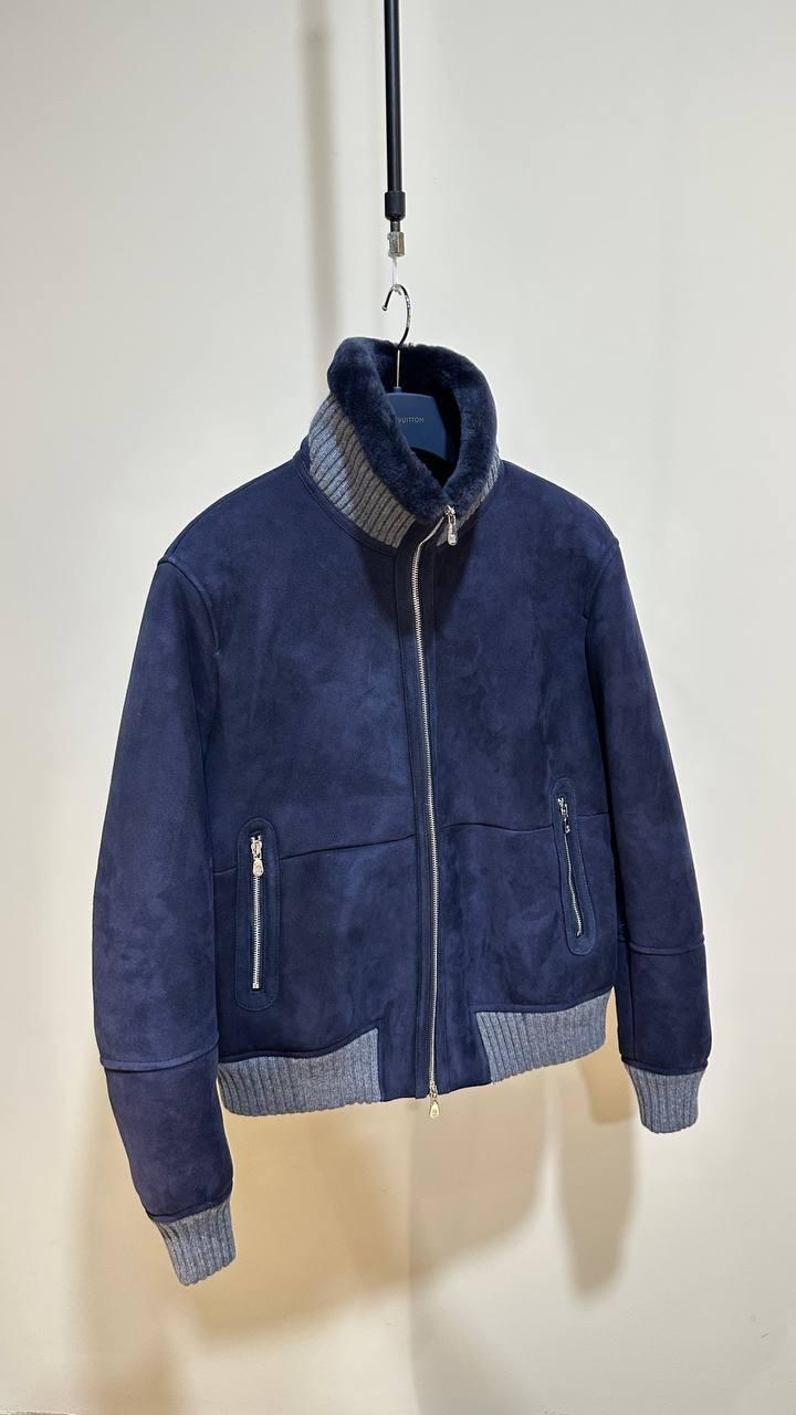 Чоловіча дублянка синя брендова