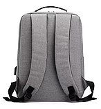 Рюкзак Oxford сірий для студента шкільний для підлітка для старшої школи 8 9 10 11 класу молодіжний для коледжу, фото 6