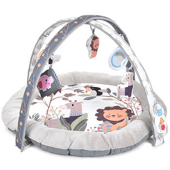 Ігровий розвиваючий килимок для немовляти El Camino ME1170 Beige Килимок для малюків з іграшками та м'якими дугами