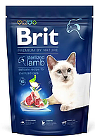 Brit Premium by Nature корм для стерилізованих котів 1,5 кг (ягня)