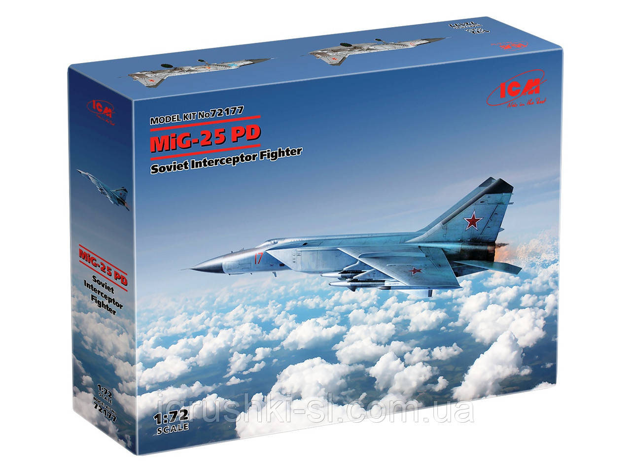 Збірна модель (1:72) Радянський винищувач-перехоплювач МіГ-25ПД