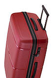 Набір валіз Франція (L M S-3шт) поліпропілен червоний/Snowball 94103, фото 4