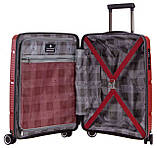 Валіза Snowball велика L поліпропілен червона 77х51х31см/105л/3.6кг, фото 8