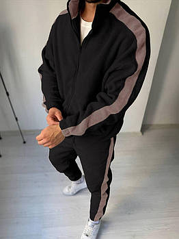 Костюм чоловічий спортивний із щільного флісу у кольорах