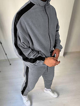 Костюм чоловічий спортивний із щільного флісу у кольорах