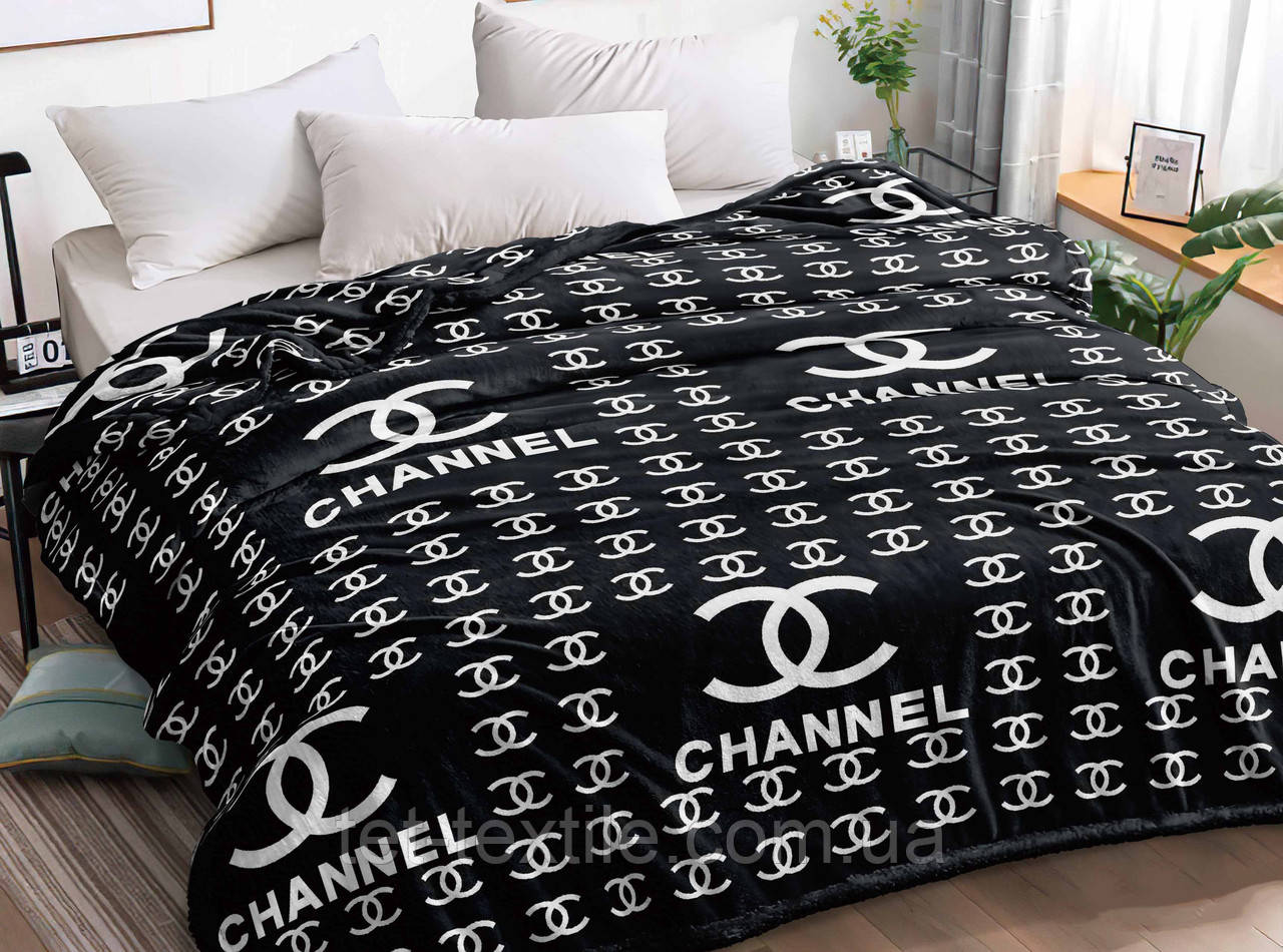 Плед з мікрофібри Велсофт CN Black 200х220 см