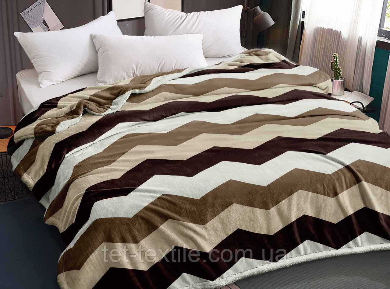 Плед з мікрофібри Велсофт Зигзаг 200х220 см