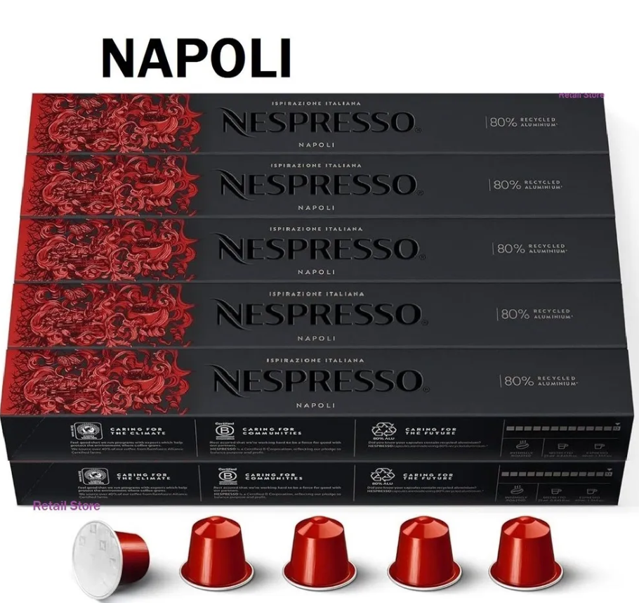 Кава в капсулах Nespresso Napoli (тубус 10 капсул)
