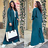 Костюм батальний (штани-палаццо+кардиган) 4413-15550 гл, фото 3