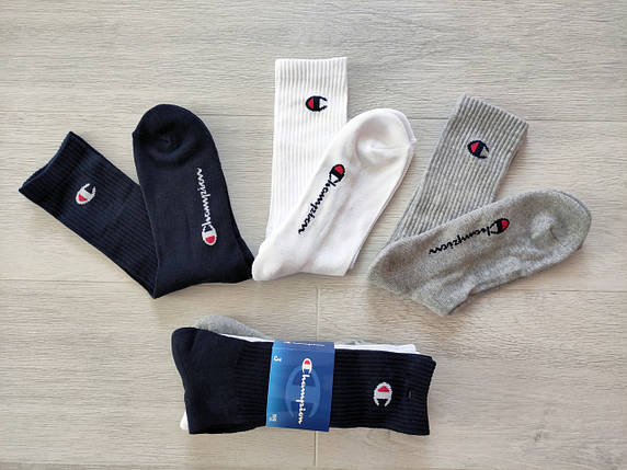 Champion шкарпетки 3 шт. набір чоловічі утеплені з мохрою розмір 39-42 оригінал Y08QG, фото 2
