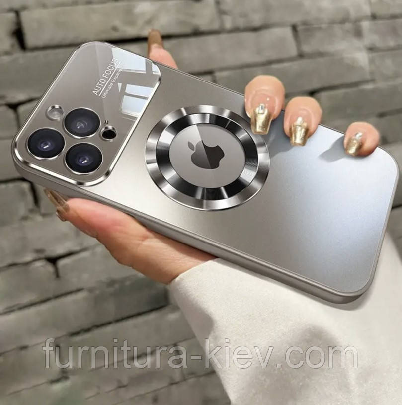 Протиударний титановий магнітний Magsafe чохол на iPhone 11 pro max